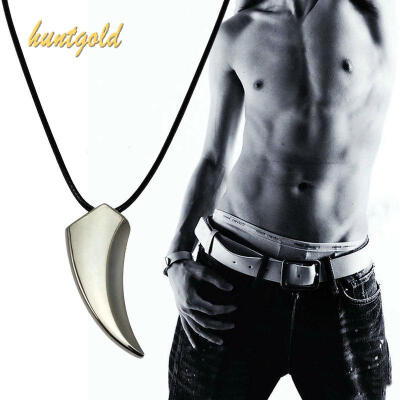 

Charming Men's Jewelry Necklaces Wolf Tooth Pendants Chain Collar Necklace Gifts