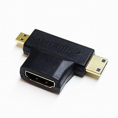 

Huayuan новый 3 in1 1080p HDMI - микро / мини - HDMI мужского адаптер разъем