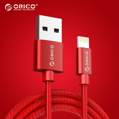 

ORICO Apple Data Cable Мобильное зарядное устройство Шнур питания 2m Красный iPhone8 / X / 5S / 6s / 7 / Plus / iPad Air Mini LTF-20