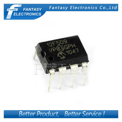 

50PCS PIC12F509-I/P DIP8 PIC12F509-I SIP PIC12F509 12F509 new and original IC free shipping