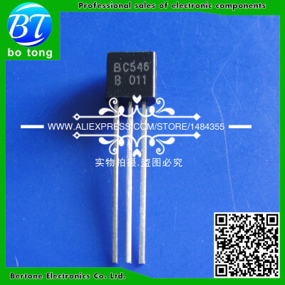 

Free Shipping 100PCS BC546 BC546B BC556 BC556B each 50pcs 01A65V NPN Low Power Transistor TO-92