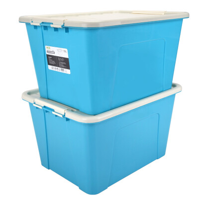 

Billion high EKOA plastic storage box clothing storage box large storage box toy storage box 2 Pack 55L