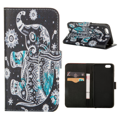 

MOONCASE Case for iPhone 6 / 6S (4.7") Flip PU Leather Fold Wallet Card Slot Kickstand Back Case Cover [Pattern series] /a15