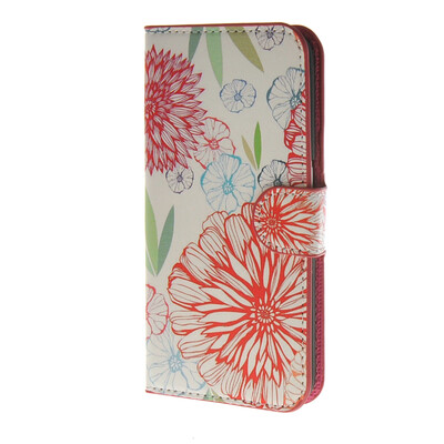 

MOONCASE Printed pattern Leather Wallet Flip Card Slot Holster Pouch Stand Shell Back Case Cover for Samsung Galaxy S6 a12