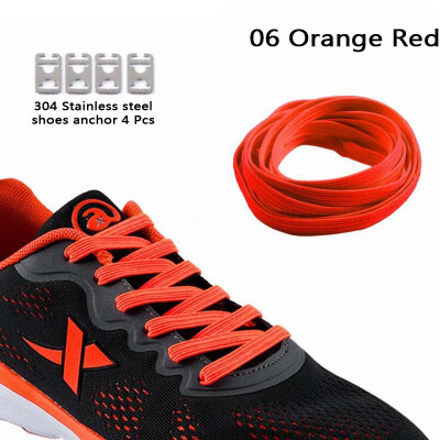 

JUP 8 пар Lazy Not Tie Shoelaces Металлическая мода Простой без шнуровки Люминесцентный зеленый без закрытия на плоских подошвах