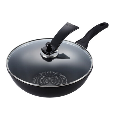 

Jingdong supermarket Han library highcook 30cm blue diamond series wok non-stick pan smoke-free cooker for cooking pot B014-ZY