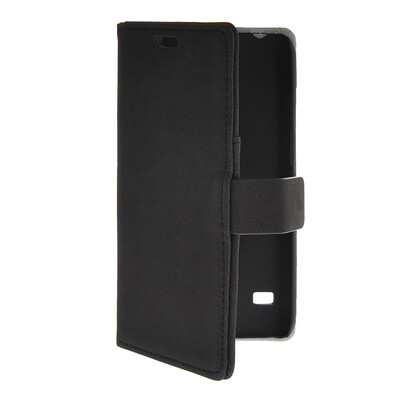 

MOONCASE Slim Leather Side Flip Wallet Card Slot Pouch with Kickstand Shell Back чехол для Huawei Ascend Y550 Black