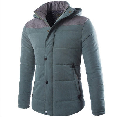

Zogaa New Mens Cotton-padded Clothes Thickened Warm Fashion Hooded Coat
