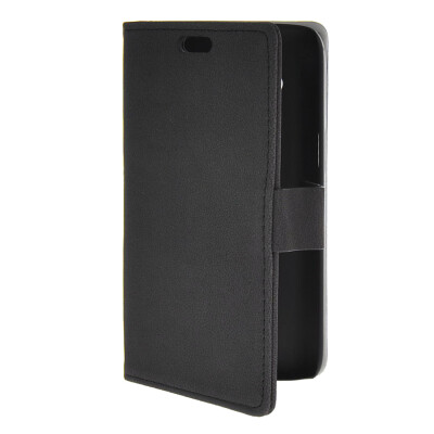 

MOONCASE Slim Leather Flip Wallet Card Pouch with Kickstand Shell Back Case Cover for Samsung Galaxy Core 4G G3518 Black