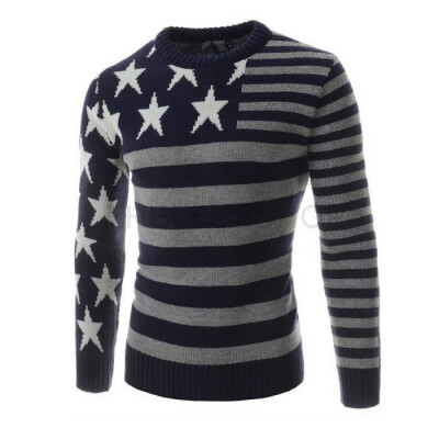 

Zogaa New Men's Knitwear European Style Five-pointed Star