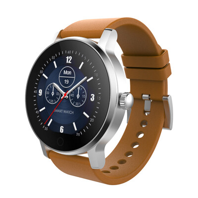 

Business Smart Watch Bluetooth-телефон Спорт-шагомер Heart Rate Sleep Monitor HD Круглый экран Браслет Android iOS Smartwatch