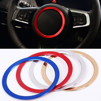 

Car Steering Wheel Decoration Ring Trim Sticker For Jaguar XFL XE F-PACE F-TYPE X761 Car-Styling Aluminum Decals Accessories