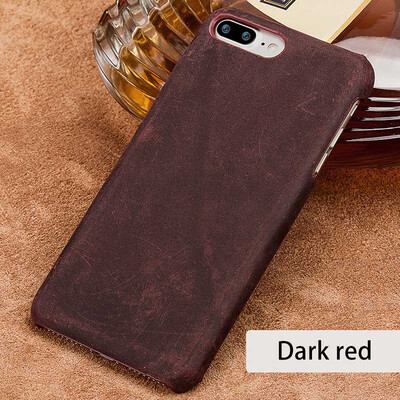 

LANGSIDI натуральный кожаный чехол для iPhone 7 Plus Case Vintage Сумасшедшая кожа лошади
