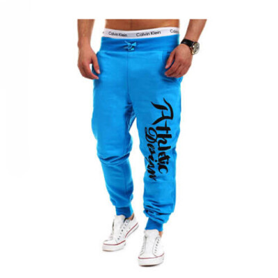

Zogaa New Men's Active Pants Europe Casual Printing Long