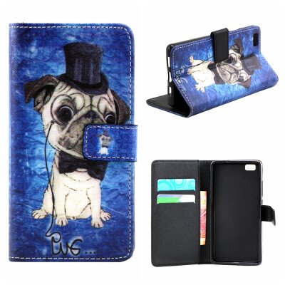 

MOONCASE Cute Pattern Leather Wallet Flip Card Holder With Kickstand Pouch For Huawei Ascend P8 lite