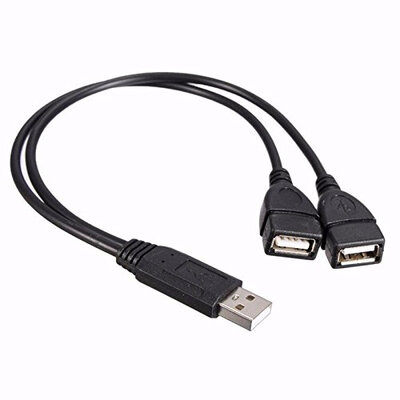 

Huayuan USB 2.0 мужчина 2 USB - хаб джек y сплиттер двойной адаптер кабеля зарядного устройства