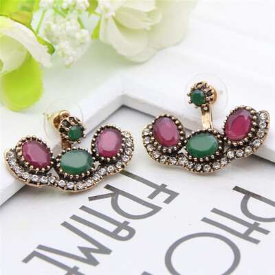 

Vintage Turkish Earrings Antique Gold Plating Adjustable Length 2 Sets Festival Jewelry Turkish Dangle Drop Earring Women India