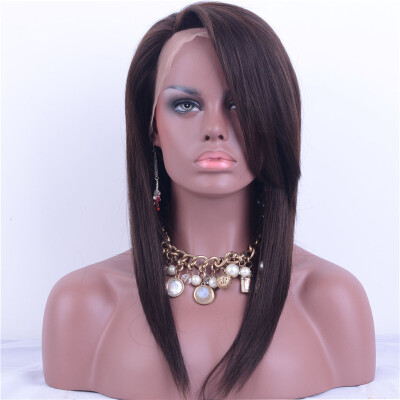 

Cheap Front Lace Human Hair Wigs With Baby Hair Glueless Lace Front Wig Brazilian non-remy Hair Straight Human Hair Free Shipping