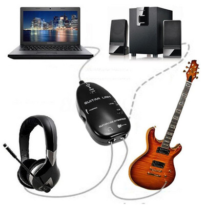 

Электрогитара к Интерфейс USB Audio Link Cable Adapter Music Recording