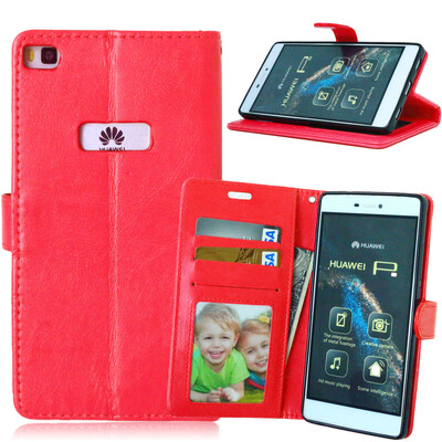

MOONCASE Чехол для Huawei Ascend P8 Фолио слот Флип кожаный бумажник карты и складной подставкой Feature Чехол Обложка