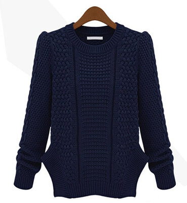 

Celebrity Style Women Sweater Coat Asymmetric Hem Pullover Knitted Tops Jumper Knitwear