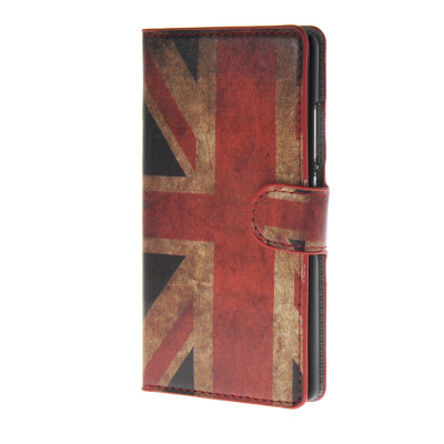 

MOONCASE UK British Flag Leather Side Flip Wallet Card Slot Stand Pouch ЧЕХОЛ ДЛЯ Huawei Ascend P8