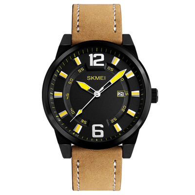 

SKMEI 2018 Quartz Heren Horloges Topmerk Luxe Lederen Militaire Sport Polshorloge Mannelijke Klok Voor Man Relogio Masculino