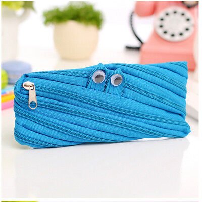 

Pencil Case Cute Solid Color Simple Pencil Bag Pencil Case Zipper Bag Stationery Pouch Pen Holder Cosmetic Makeup Tool Kawaii Bag
