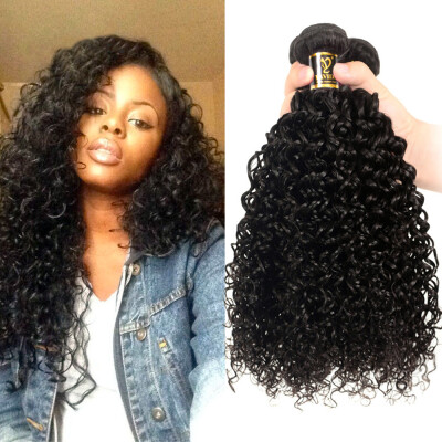 

YAVIDA Hair Brazilian Curly Hair Afro Kinky Curly Hair 3 Bundles Lot 7A Unprocessed Brazilian Kinky Curly Virgin Hair Human Hair E