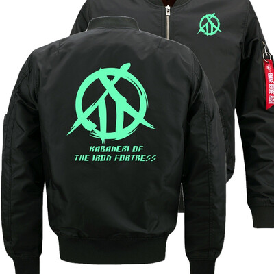 

Kabaneri of Iron Fortress Bomber Flight Flying Jacket Winter thicken Warm Zipper Men Jackets Anime Mens Casual Coat