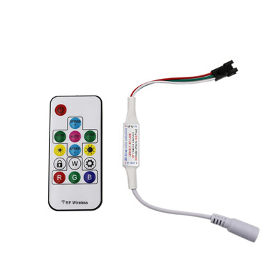 

RF 14key 21key DIY mini little led pixel strip light controller for WS2811 SK6812 WS2812B 6803 1903 with remote controller