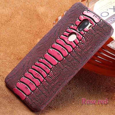 

Genuine Leather Phone Case For Xiaomi 5S Plus Case Ostrich Foot Texture Back Cover For Redmi 4 4X 5 5A Case