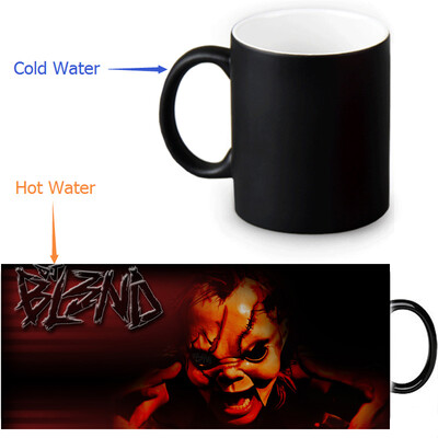 

DJ BL3ND 350ml12oz Heat Reveal Mug Color Change Coffee Cup Sensitive Morphing Mugs Magic Mug Milk Tea Cups