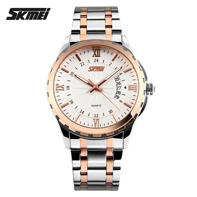 

men luxury brand Skmei quartz watch men full steel wristwatches dive 30m Fashion sport watch relogio masculino