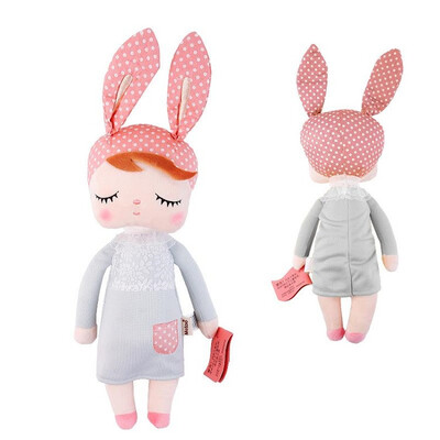 

Angela Stuffed Bunny Baby Plush Rabbit Doll Gifts Girls 12inch Gray Dress
