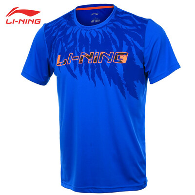 

LI-NING бадминтон культура рубашка влажность ряд Han дышащий быстро сухой AHSN211-4 яркий синий L код
