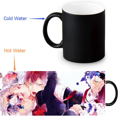 

DIABOLIK LOVERS 350ml/12oz Heat Reveal Mug Color Change Coffee Cup Sensitive Morphing Mugs Magic Mug Milk Tea Cups