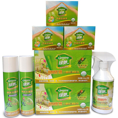 

Green Chi new home decoration furniture to remove formaldehyde benzene 60 100 ㎡ treatment package in addition to odor activated carbon package Photocatalyst formaldehyde scavenger limited