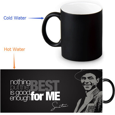 

Frank Sinatra 350ml12oz Heat Reveal Mug Color Change Coffee Cup Sensitive Morphing Mugs Magic Mug Milk Tea Cups