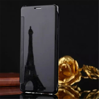 

Iphone 66S Luxury Mirror View Mirror PU Cover Flip Smart Clear Window Phone Case