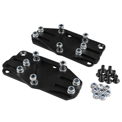 

Ryanstar Black Coat 250 High Carbon Plate Steel Dirty Dingo Sliders Adjustable Motor Mount Adapter for LS Engines