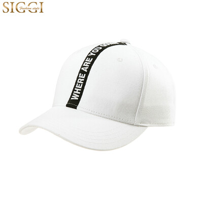 

Siggi XD89605 hat unisex couple wild embroidery patch hip hop baseball cap white 57-59CM