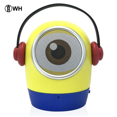 

WH Bluetooth Cute Speaker Doll Портативный HIFI сабвуфер Беспроводной громкой связи Музыкальный плеер для миньонов Мобильный телефон iphone5 6 xiaomi