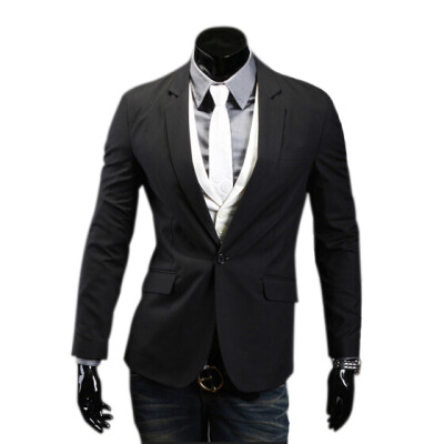 

Zogaa New Mens Suit Multicolor Casual