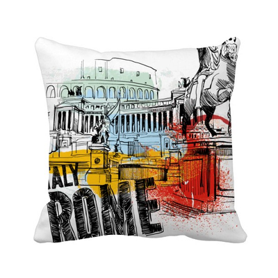 

Italy Rome Landscape Roman Theater Square Throw Pillow Insert Cushion Cover Home Sofa Decor Gift