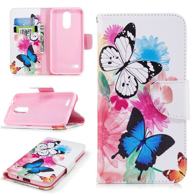 

BEFOSPEY Painting PU LeatherSoft TPU Card Slot Stand Wallet Case For LG K10201853"