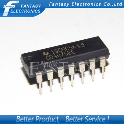 

50PCS CD4075BE DIP14 CD4075 DIP new and original IC free shipping