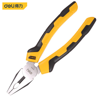 

Deli deli plastic handle wire pliers 55 high carbon steel vise multi-function pliers wire cutters 8 inch DL0003