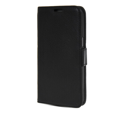 

MOONCASE High quality Leather Side Flip Card Slot Pouch Stand Shell Back ЧЕХОЛ ДЛЯ Samsung Galaxy Grand 2 G7106 Black