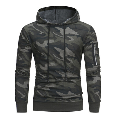 

New Men Hoodies Sweatshirt Brand Autumn Military Camouflage Hooded Sportswear Casual Jacket Male Pullover Coat -3XL